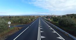 Archivo - Imagen de un tramo de la carretera N-502.