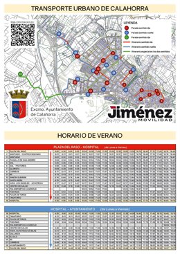 Horaio de verano de bus de Calahorra