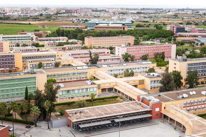 Archivo - Vista área del campus de la UPO (Foto de archivo).