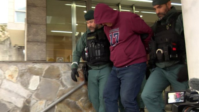 Archivo - O detido polo crime de Elisa Abruñedo após declarar en sede xudicial 