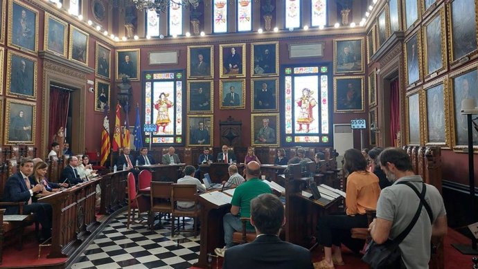 Pleno del Ayuntamiento de Palma en la segunda sesión del Debate del Estado de la Ciudad 2025.