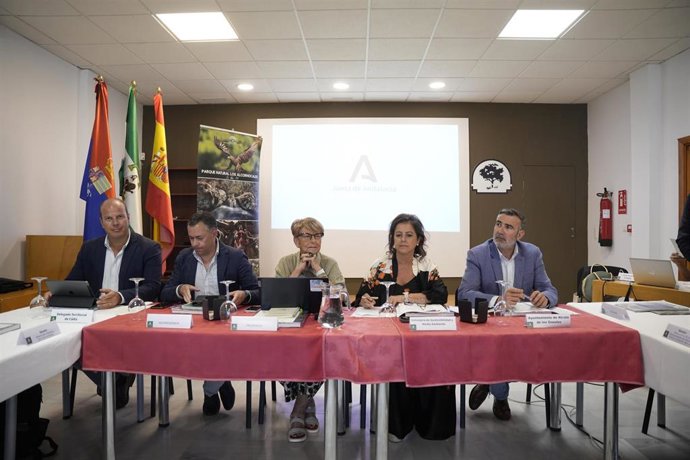 Catalina García en la constitución del Pleno del Consejo Andaluz de Reservas de la Biosfera.