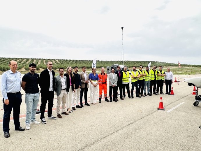 El proyecta U-Elcome, que lidera Enaire en España, une por primera vez dos espacios U-space en una operación de drones.