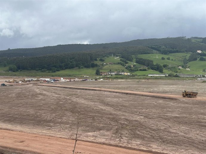 Obras del centro logístico de La Pasiega.