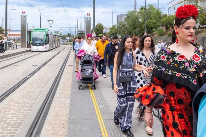Uso del metro en la Feria del Corpus