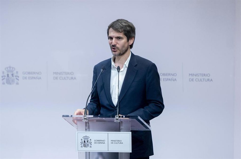 Archivo - El ministro de Cultura, Ernest Urtasun, en un acto, en la sede de su Ministerio, a 11 de julio de 2024, en Madrid (España).