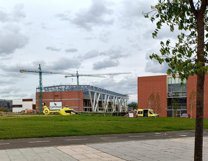 Helicóptero de Sacyl.