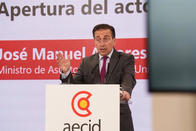 El ministro de Asuntos Exteriores, Unión Europea y Cooperación, José Manuel Albares, presenta la transformación institucional de la Agencia Española de Cooperación Internacional para el Desarrollo (AECID) 