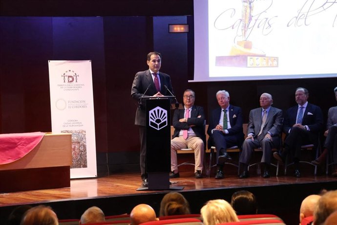 El consejero de Justicia, Administración Local y Función Pública de la Junta de Andalucía, José Antonio Nieto, en su intervención en el I Premio Nacional Taurino 'Califas del Toreo'.