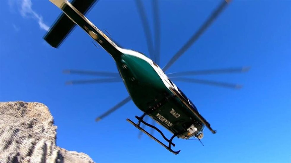 Archivo - Helicóptero de la Guardia Civil.