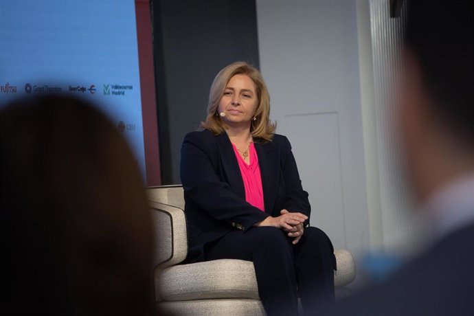 La vicealcaldesa de Madrid, Inma Sanz, durante un Desayuno Informativo de Europa Press, en el Hotel Rosewood Villa Magna, a 11 de junio de 2025, en Madrid (España).