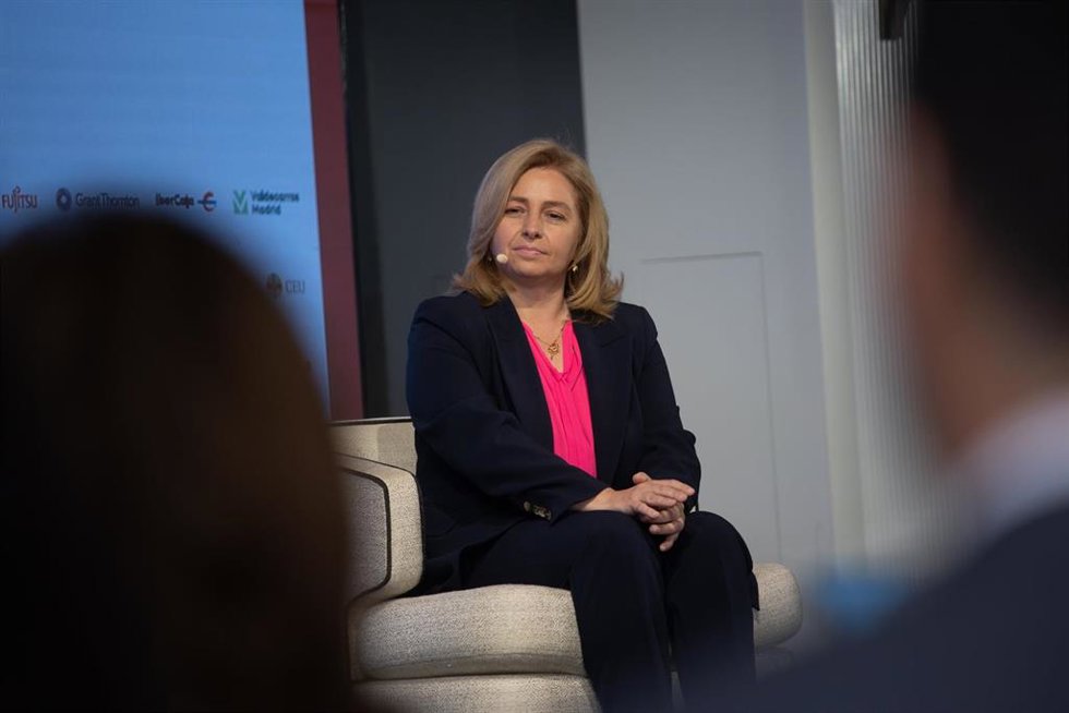 La vicealcaldesa de Madrid, Inma Sanz, durante un Desayuno Informativo de Europa Press, en el Hotel Rosewood Villa Magna, a 11 de junio de 2025, en Madrid (España).
