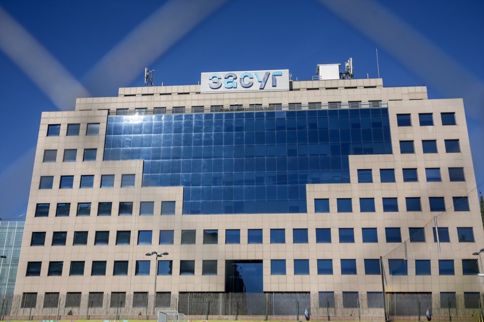 Foto del exterior del edificio de Sacyr en Madrid, a 28 de diciembre de 2019