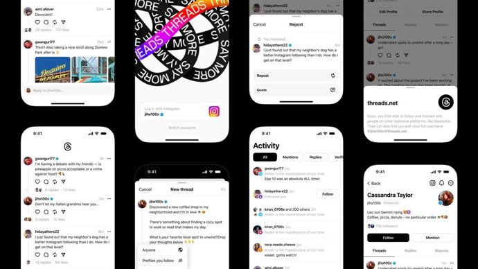 Archivo - Arquivo - Threads, o novo aplicativo do Meta já está disponível.