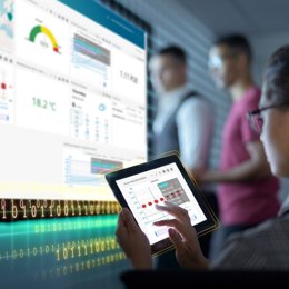 Archivo - Una persona consulta unas pantallas