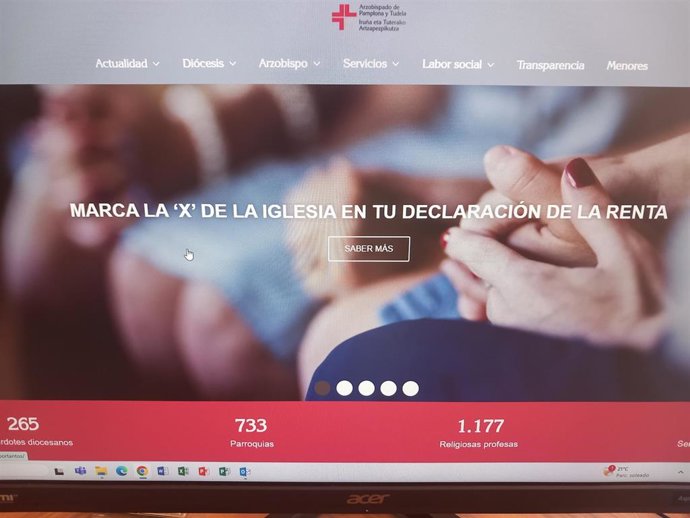 Imagen de la página web.