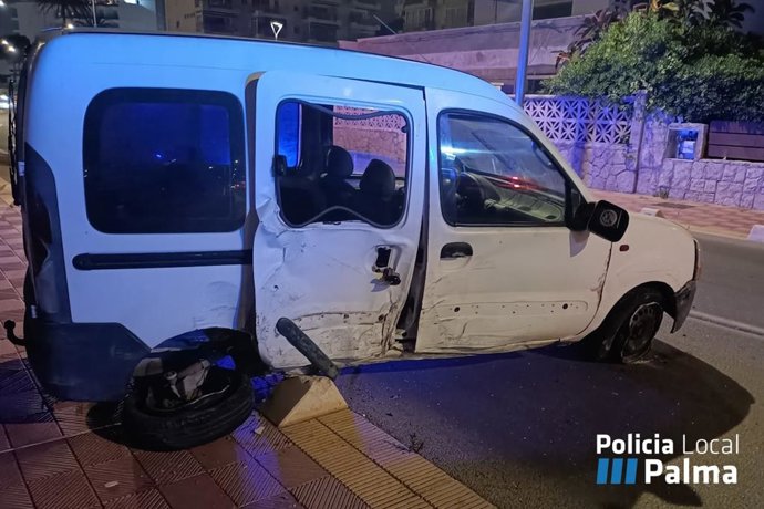 Vehículo accidentado.