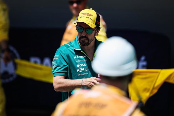 El piloto español Fernando Alonso durante el Gran Premio de España de F-1 de 2025