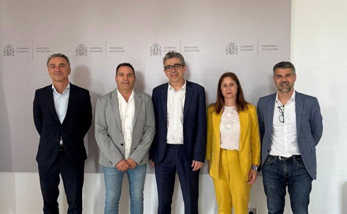 El secretario de Estado de Cultura, Jordi Martí, en la reunión con representantes socialistas de Alaró y Mallorca.