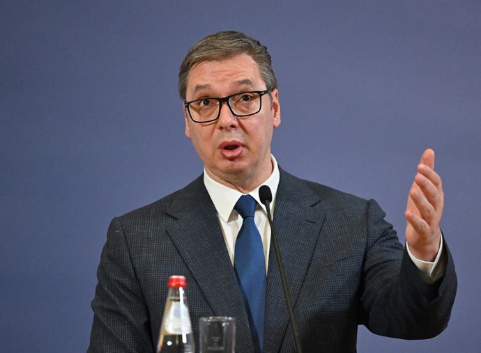 Archivo - Arquivo - Presidente da Sérvia, Aleksandar Vucic.