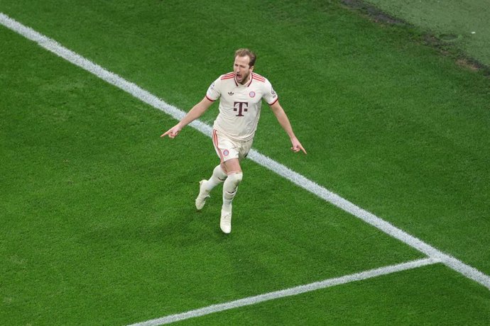 Archivo - Harry Kane celebra un gol con el Bayern Múnich