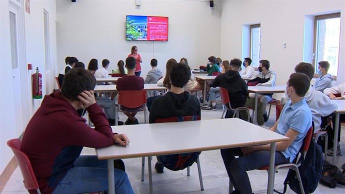 Archivo - Imágenes de un aula de Bachillerato