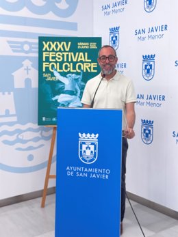 El concejal de Cultura, David Martínez, en la presentación del Festival