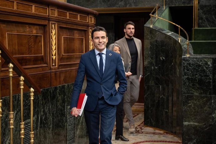 El secretario general del PSOE y diputado nacional, Pedro Casares