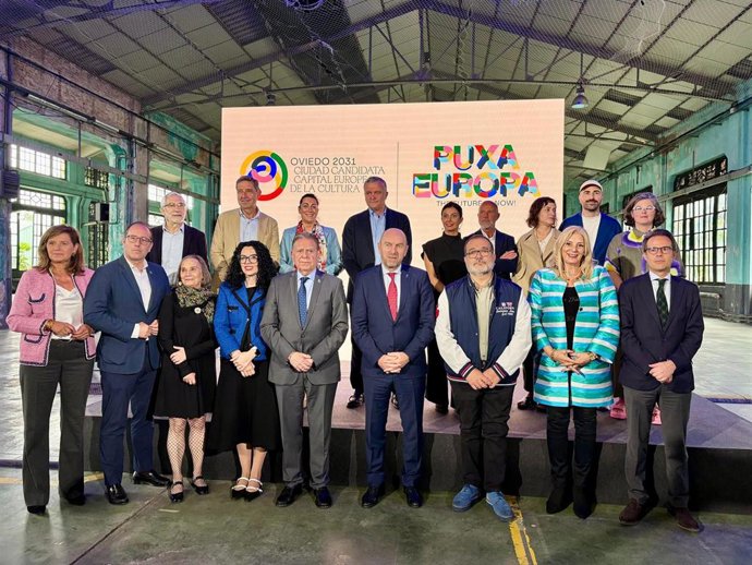 Presentación de la imagen gráfica y lema de la candidatura de Oviedo a Capital Europea de la Cultura 2031