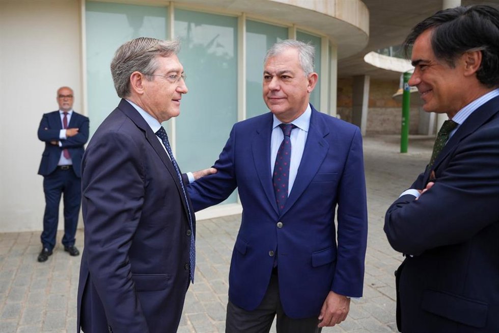 El alcalde de Sevilla, José Luis Sanz, en el I Foro Economía Urbana: La economía de Sevilla en torno a su rio.