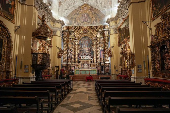 Archivo - Imagen del interior de la iglesia del Hospital de la Caridad.