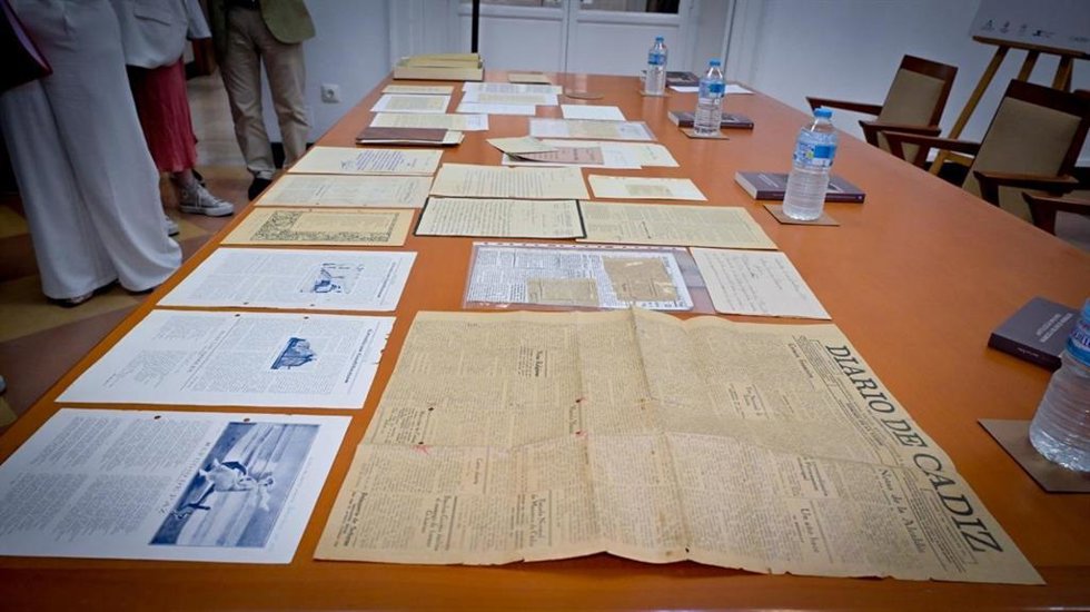 Documentos donados por la familia de Marcela Blanco al Archivo Municipal de Cádiz