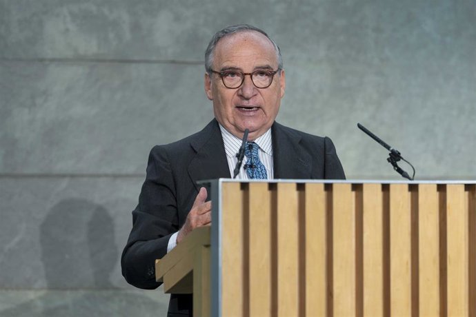 El presidente de Ebro Foods, Antonio Hernández, durante la junta general de accionistas