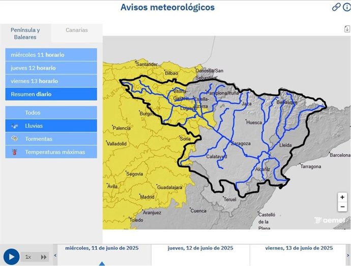 Imagen de la Cuenca del Ebro.