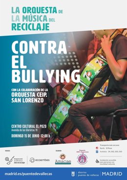 La orquesta La música del reciclaje alza la voz contra el bullying en un concierto gratuito este domingo en Madrid