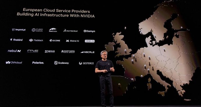 El CEO de Nvidia, Jensen Huang, en GTC Paris