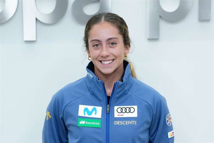 Archivo - La esquiadora española Audrey Pascual