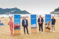 La tasa de reciclaje en las playas de San Sebastián sube diez puntos en un año y alcanza el 55%