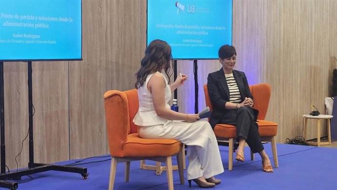 La ministra de Vivienda y Agenda Urbana, Isabel Rodríguez.