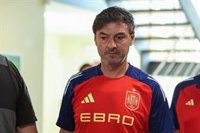 Santi Denia: "El gol, faltando poco tiempo, es una alegría"