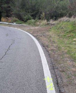 La curva en la que se produjo el accidente de tráfico