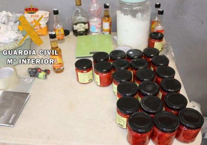 Imagen del material interceptado