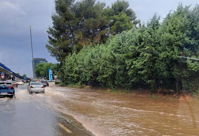 Efectos de la granizada en Guadalajara.