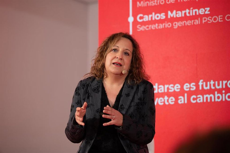 Archivo - La presidenta de la Alianza Progresista de Socialistas y Demócratas en el Parlamento Europeo, Iratxe García, durante el ágora Desarrollo Territorial. Derecho a quedarse, dentro del 15 Congreso Socialista de Castilla y León.