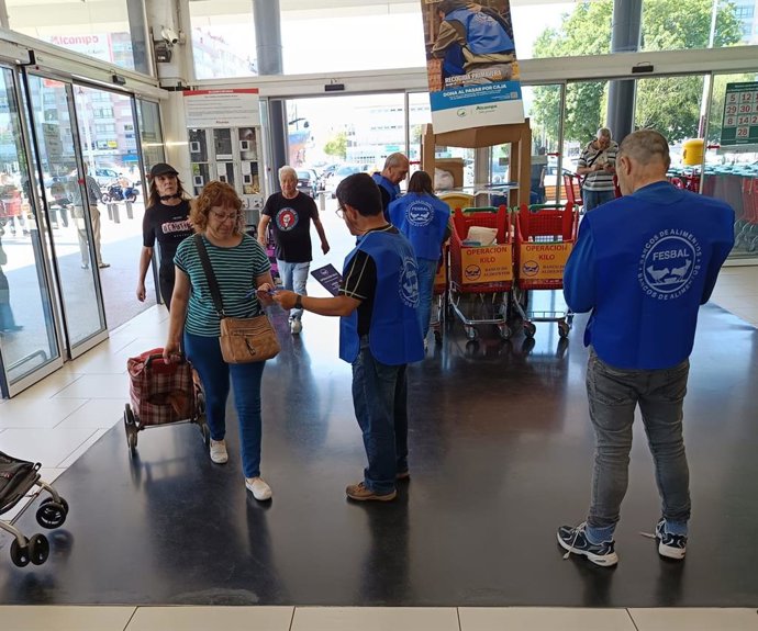 Banco de Alimentos de Vigo recauda más de 50.000 kilos de comida en la Recogida Primavera, un 15% más.