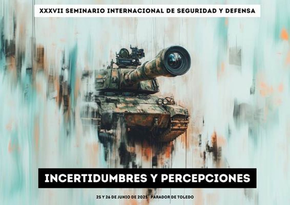 Cartel de la XXXVII edición del Seminario Internacional sobre Seguridad y Defensa.