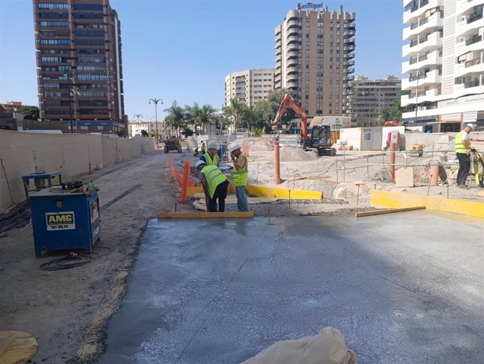 El avance de las obras del Metro de Málaga lleva a la reordenación del tráfico en Armengual de la Mota