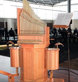 El órgano Hydraulis de  la Villa Romana de La Olmeda, en la provincia de Palencia.