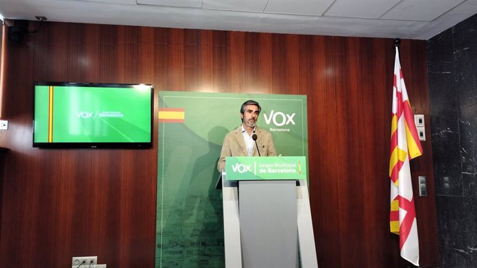 El líder de Vox a l'Ajuntament de Barcelona, Gonzalo de Oro