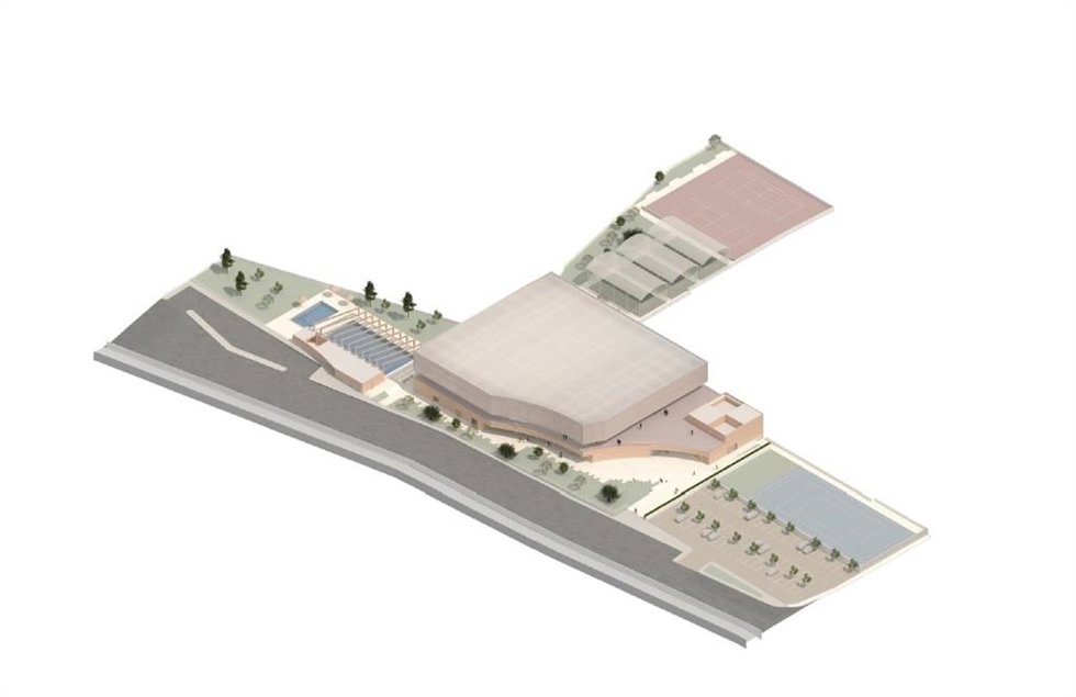 Imagen del proyecto del nuevo pabellón deportivo de Es Vinyet.